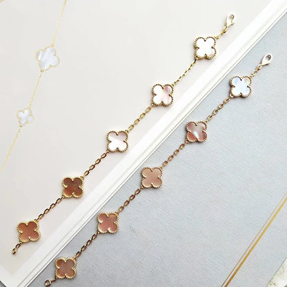[⭐⭐JeweliWhal] CLOVER 5 MOTIFS  PINK MOP BRACELET COLLECTION