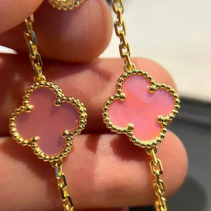 [⭐⭐JeweliWhal] CLOVER 5 MOTIFS  PINK MOP BRACELET COLLECTION