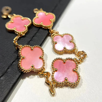 [⭐⭐JeweliWhal] CLOVER 5 MOTIFS  PINK MOP BRACELET COLLECTION