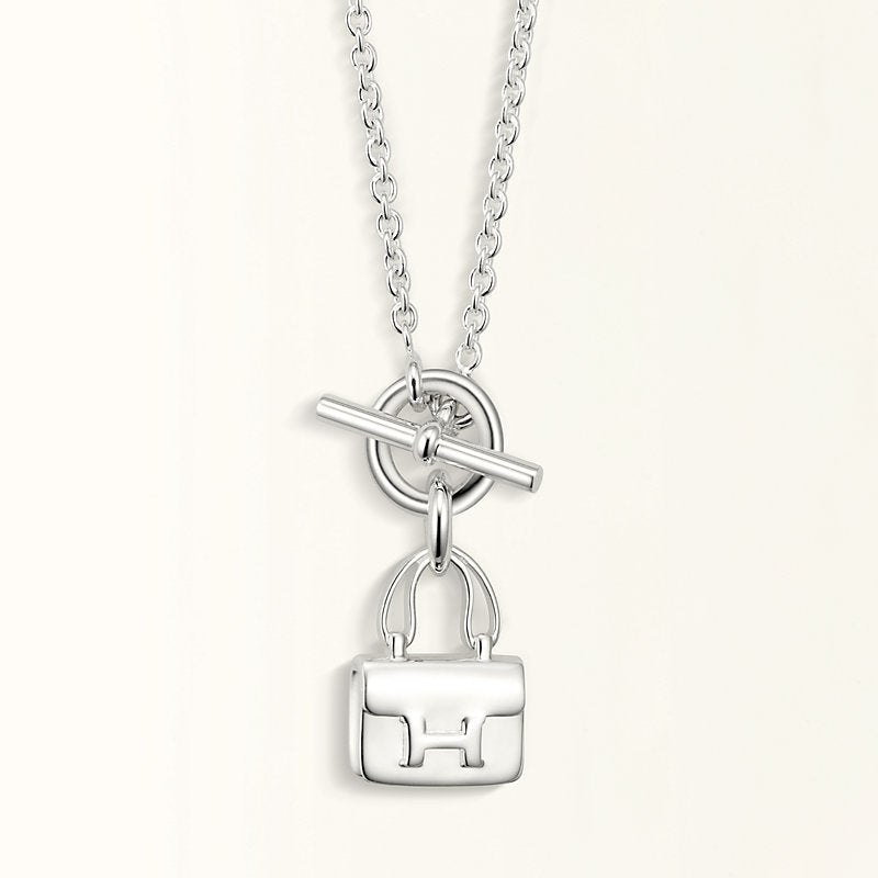 [⭐⭐JeweliWhal]POP H PEDANT SILVER NECKLACE