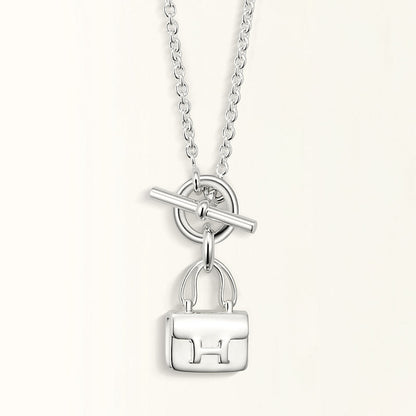 [⭐⭐JeweliWhal]POP H PEDANT SILVER NECKLACE