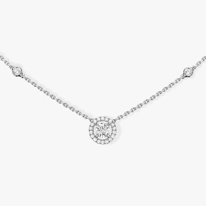 [⭐⭐JeweliWhal]Diamond Necklace 0,20ct Brilliant Shape Joy