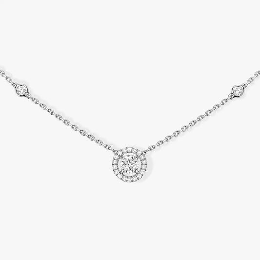 [⭐⭐JeweliWhal]Diamond Necklace 0,20ct Brilliant Shape Joy