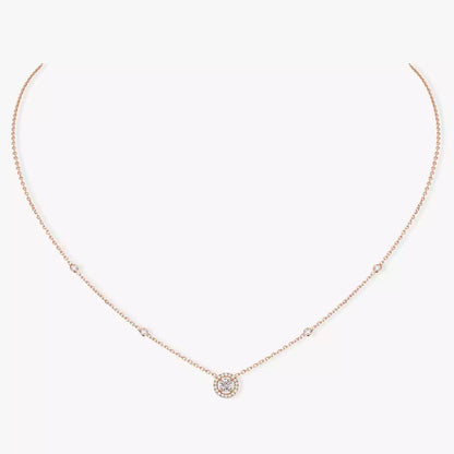[⭐⭐JeweliWhal]Diamond Necklace 0,20ct Brilliant Shape Joy