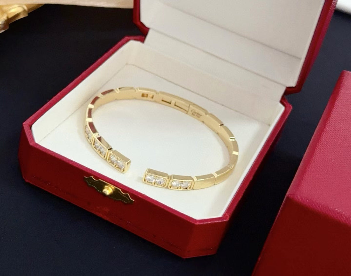 [⭐⭐JeweliWhal jewelrys]LOVE DIAMOND OPEN  BRACELET