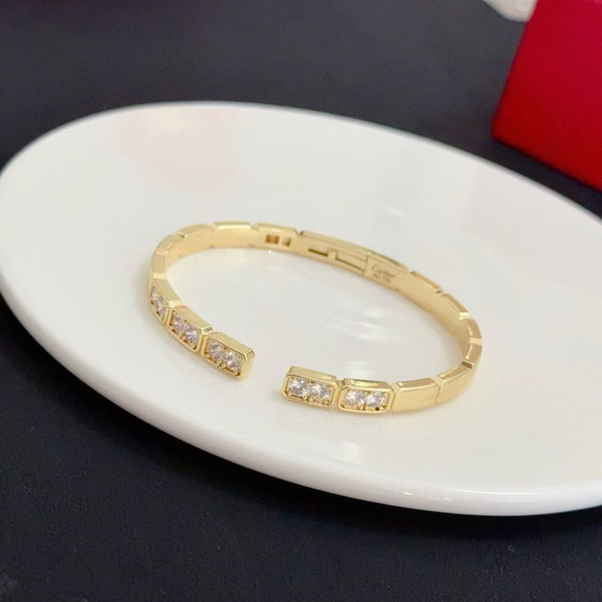 [⭐⭐JeweliWhal jewelrys]LOVE DIAMOND OPEN  BRACELET