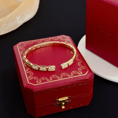 [⭐⭐JeweliWhal jewelrys]LOVE DIAMOND OPEN  BRACELET