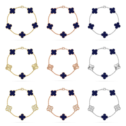 [⭐⭐JeweliWhal]CLOVER 5 MOTIF LAPIS LAZULI BRACELET COLLECTION