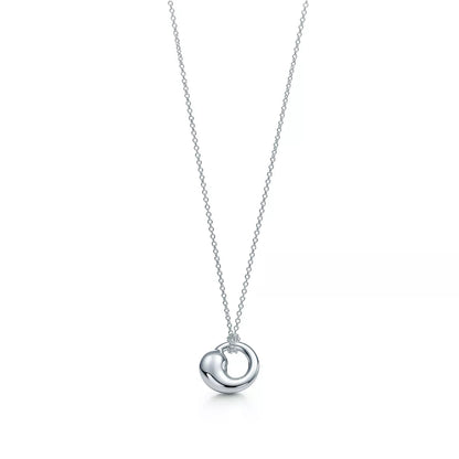 [⭐JeweliWhal]SNAIL PEDANT SILVER NECKLACE