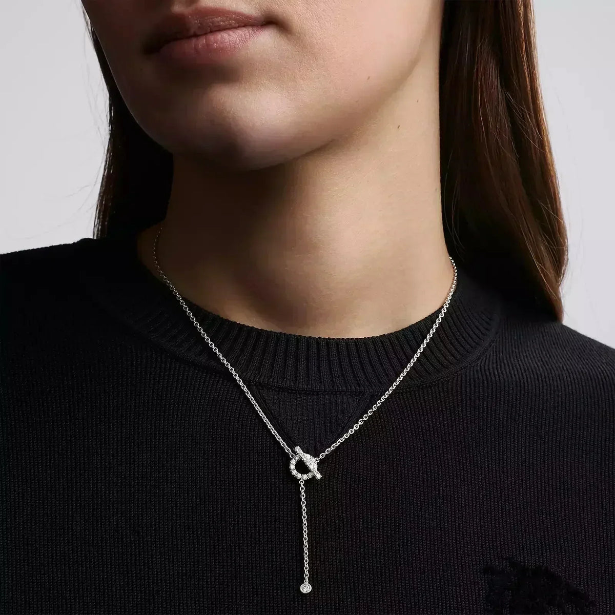 [⭐⭐JeweliWhal]FINESSE SILVER DIAMOND NECKLACE