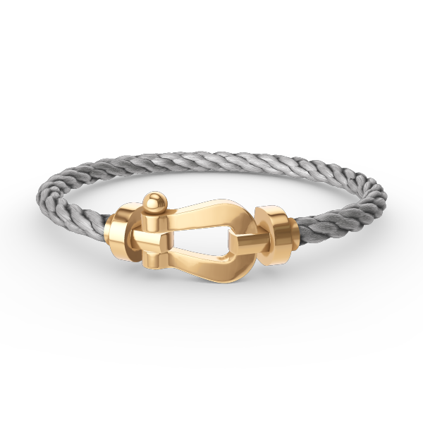 [⭐⭐JeweliWhal]FORCE LARGE HORSESHOE NO DIAMOND BRACELET GOLD