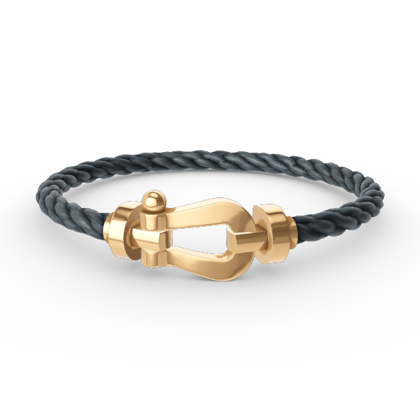 [⭐⭐JeweliWhal]FORCE LARGE HORSESHOE NO DIAMOND BRACELET GOLD