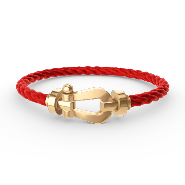 [⭐⭐JeweliWhal]FORCE LARGE HORSESHOE NO DIAMOND BRACELET GOLD