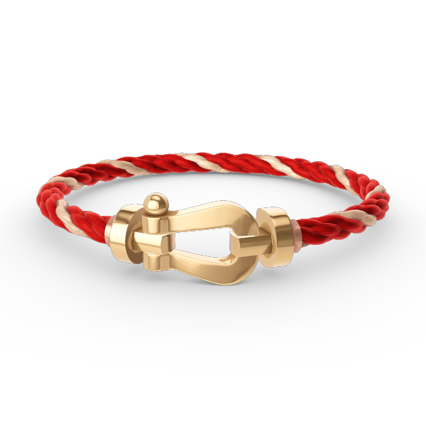 [⭐⭐JeweliWhal]FORCE LARGE HORSESHOE NO DIAMOND BRACELET GOLD