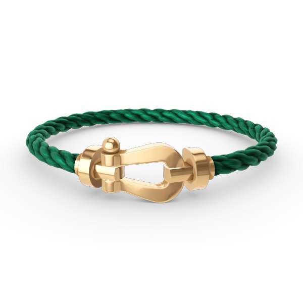 [⭐⭐JeweliWhal]FORCE LARGE HORSESHOE NO DIAMOND BRACELET GOLD