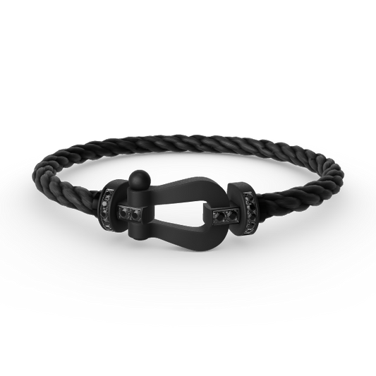 [⭐⭐JeweliWhal]FORCE LARGE SERIES HORSESHOE BLACK SAMURAI ブレスレッド