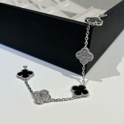 [⭐⭐JeweliWhal] CLOVER 5 MOTIF ONYXS BRACELET COLLECTION