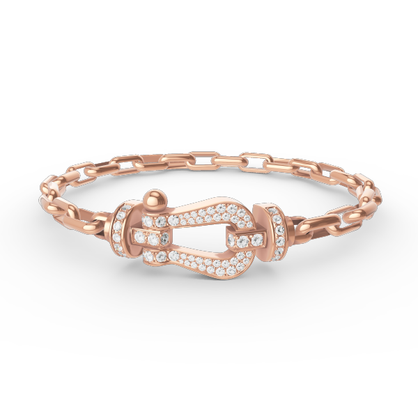 [⭐⭐JeweliWhal]FORCE LARGE HORSESHOE CLASP  METAL BRACELET