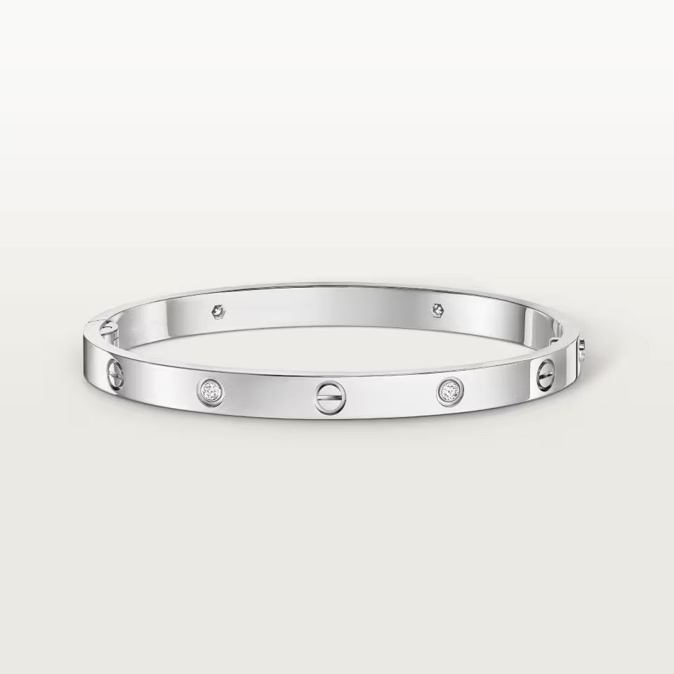 [⭐⭐JeweliWhal]LOVE BRACELET 4.8MM 4 DIAMONDS