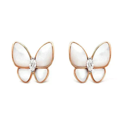 [⭐⭐JeweliWhal]BUTTERFLY MOP DIAMOND EARRINGS