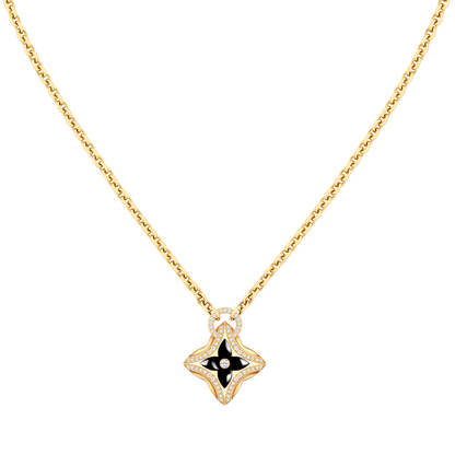 [⭐⭐JeweliWhal]STAR PEDANT PINK GOLD DIAMOND NECKLACE