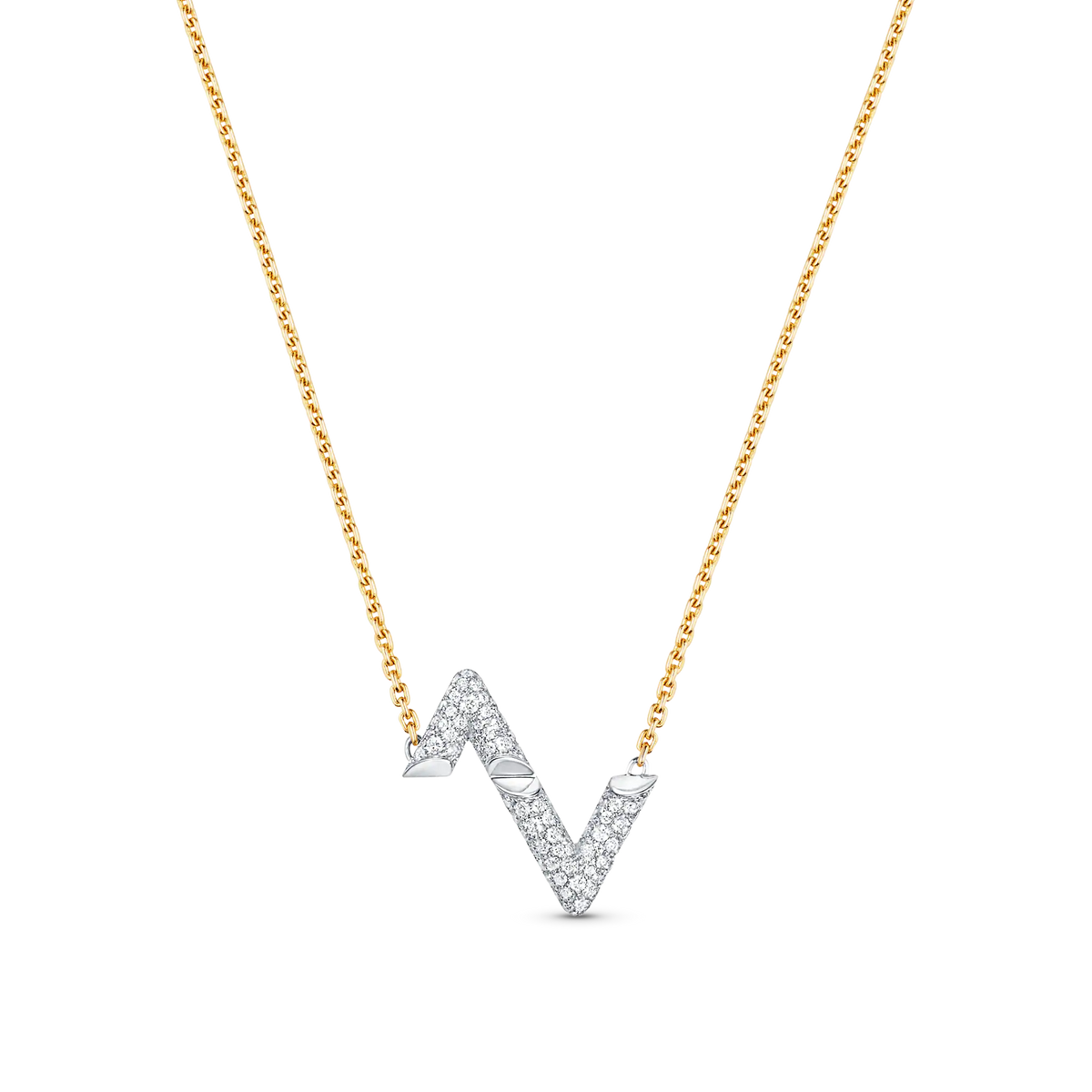 [⭐⭐JeweliWhal]VOLT SILVER DIAMOND PEDANT NECKLACE