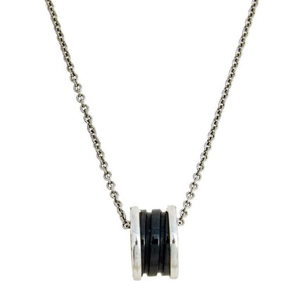 [⭐⭐JeweliWhal]ZERO 1 BLACK CERAMIC SILVER NECKLACE