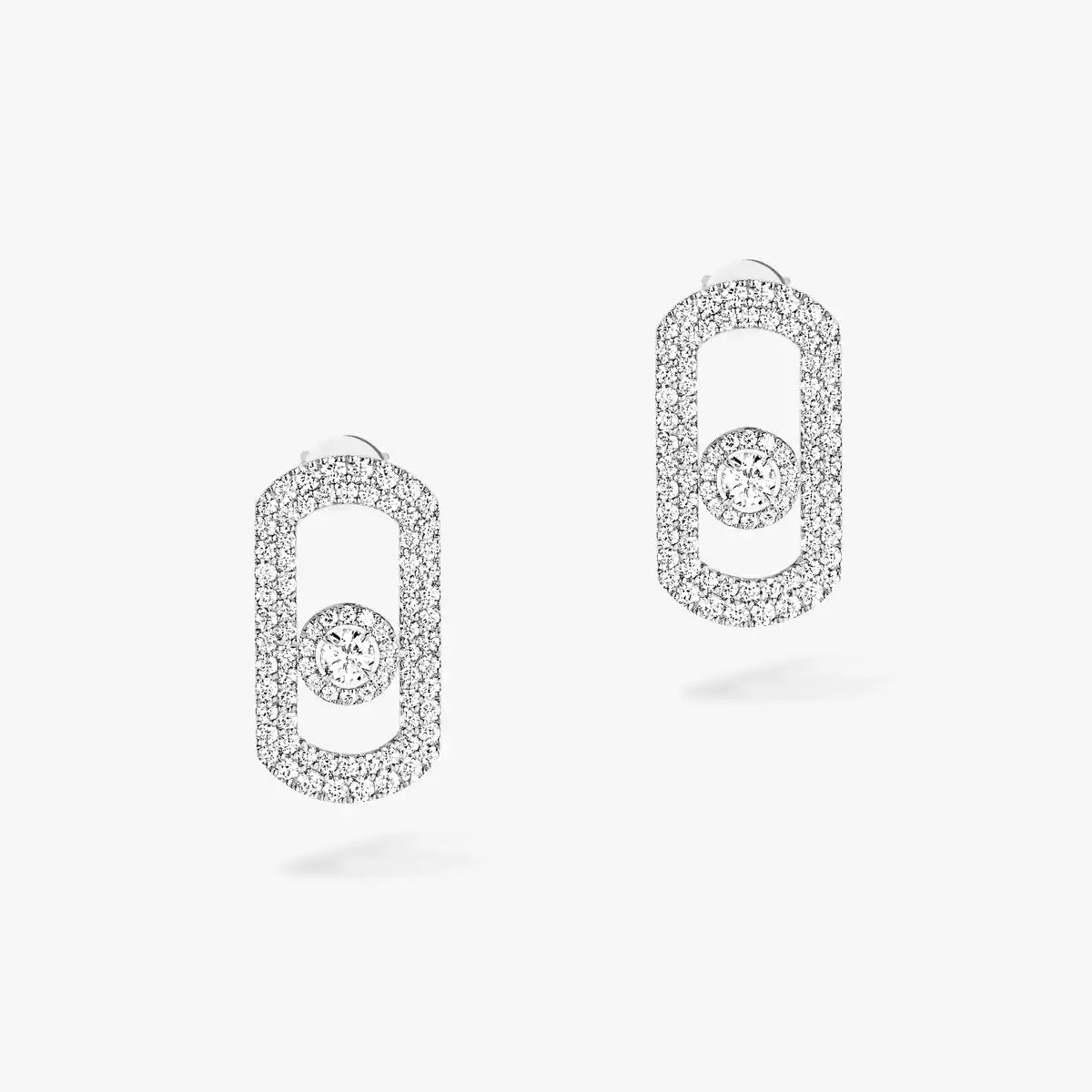 [⭐⭐JeweliWhal]So Move Pave_-Set Diamond Earrings in Silver