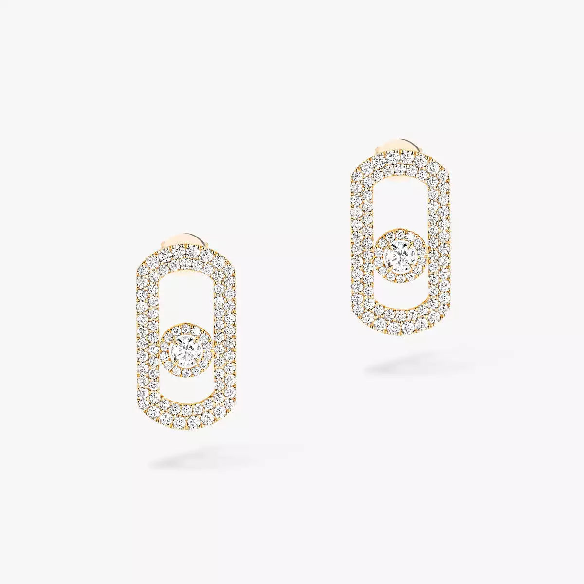 [⭐⭐JeweliWhal]So Move Pave_-Set Diamond Earrings in Silver