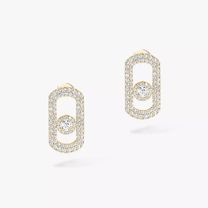 [⭐⭐JeweliWhal]So Move Pave_-Set Diamond Earrings in Silver