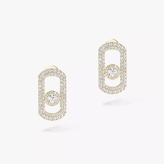 [⭐⭐JeweliWhal]So Move Pave_-Set Diamond Earrings in Silver