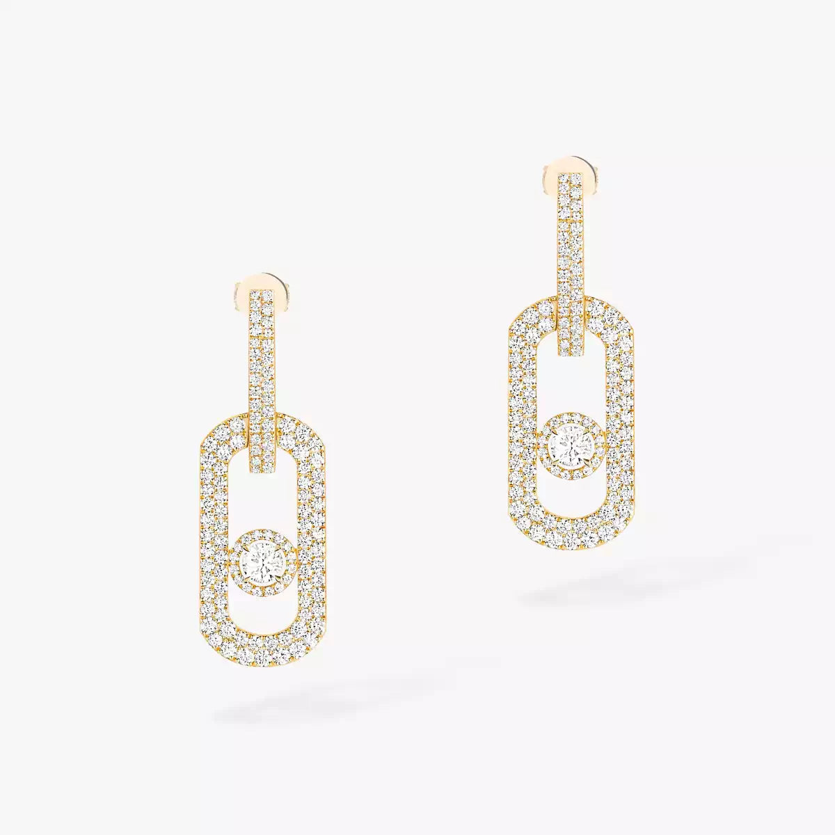 [⭐⭐JeweliWhal]So Move XL Pave_-Set Diamond Pendant Earrings