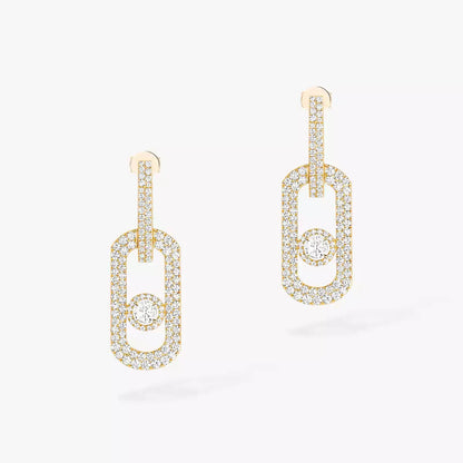 [⭐⭐JeweliWhal]So Move XL Pave_-Set Diamond Pendant Earrings