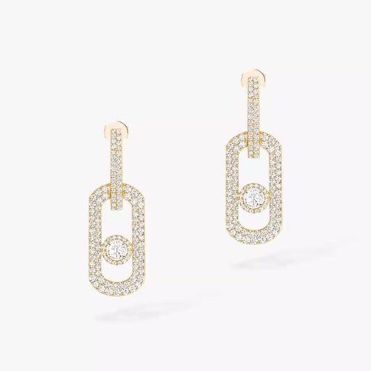 [⭐⭐JeweliWhal]So Move XL Pave_-Set Diamond Pendant Earrings