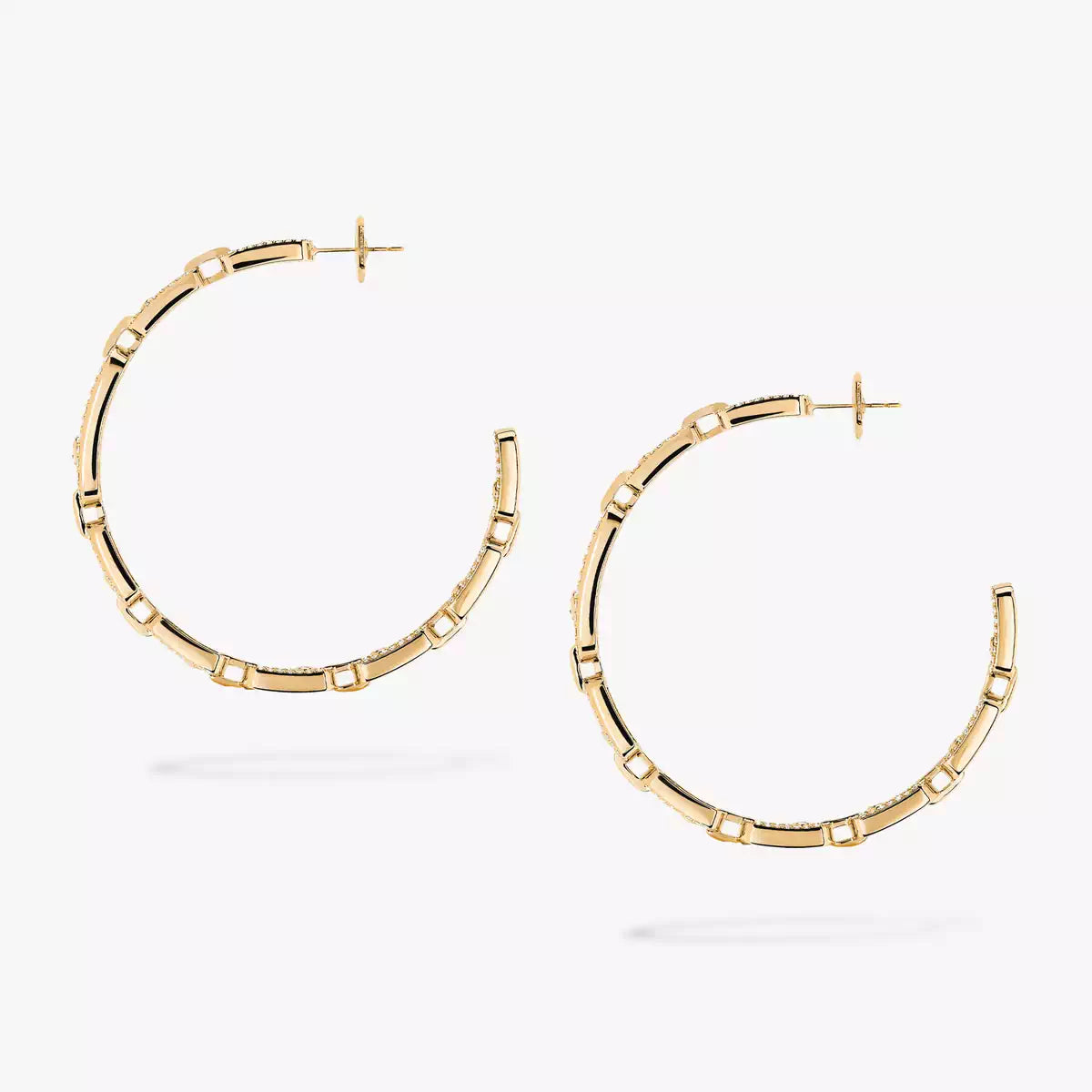 [[⭐⭐JeweliWhal]Move Link Diamond Hoop Earrings