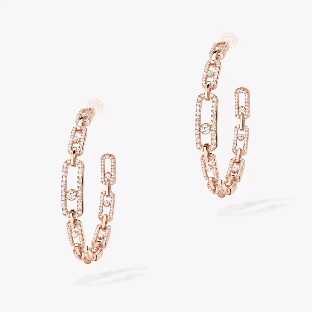 [[⭐⭐JeweliWhal]Move Link Diamond Hoop Earrings