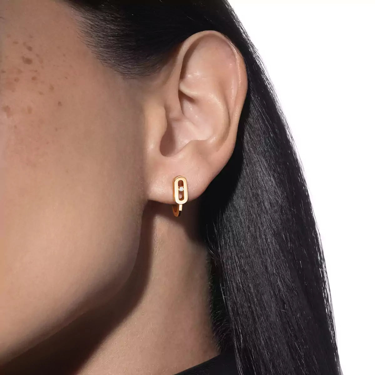 [⭐⭐JeweliWhal]Diamond Mini Hoop Earrings Move Classique