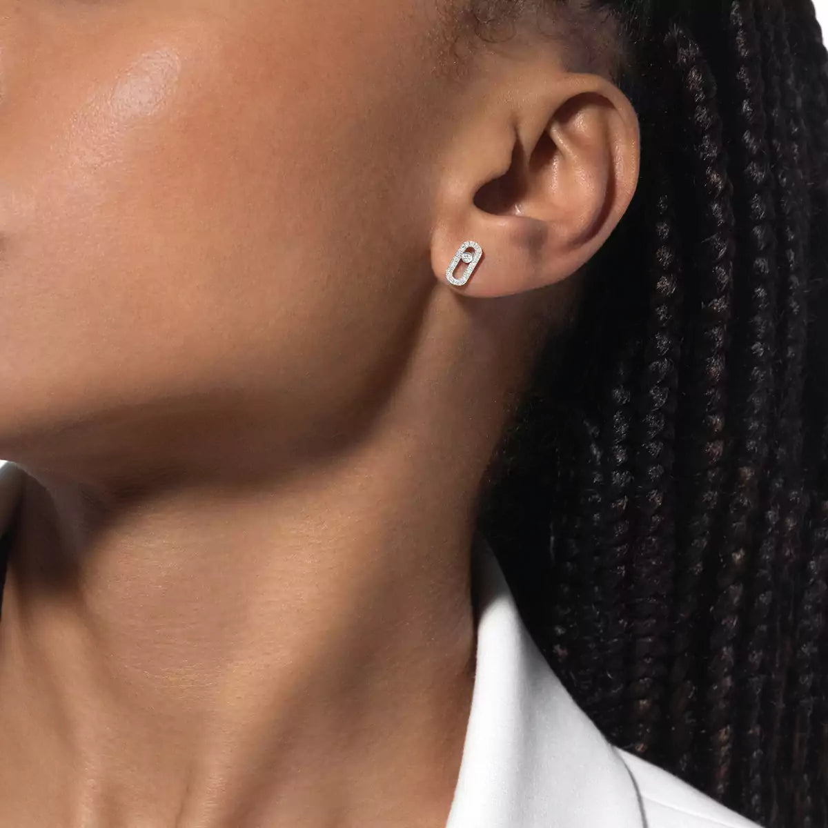 [⭐⭐JeweliWhal]Move Uno Diamond Earrings