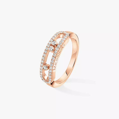[⭐⭐JeweliWhal] Baby Move Gold Diamond Pave_ Ring