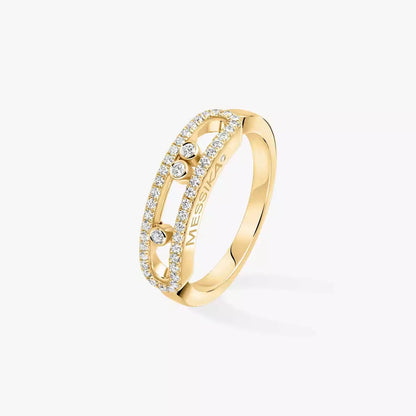 [⭐⭐JeweliWhal] Baby Move Gold Diamond Pave_ Ring