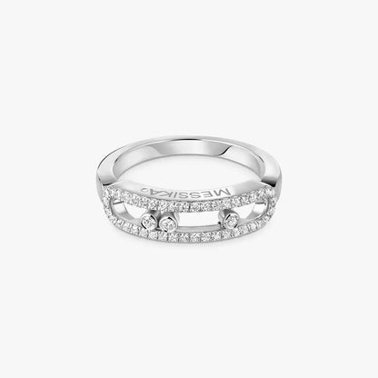 [⭐⭐JeweliWhal] Baby Move Gold Diamond Pave_ Ring