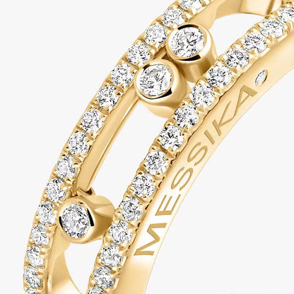 [⭐⭐JeweliWhal] Baby Move Gold Diamond Pave_ Ring
