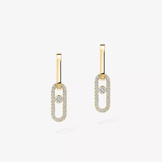 [⭐⭐JeweliWhal]Move Link Diamond Earrings
