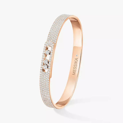 [⭐⭐JeweliWhal]Move Noa Full Pavé Diamond Bangle Bracelet