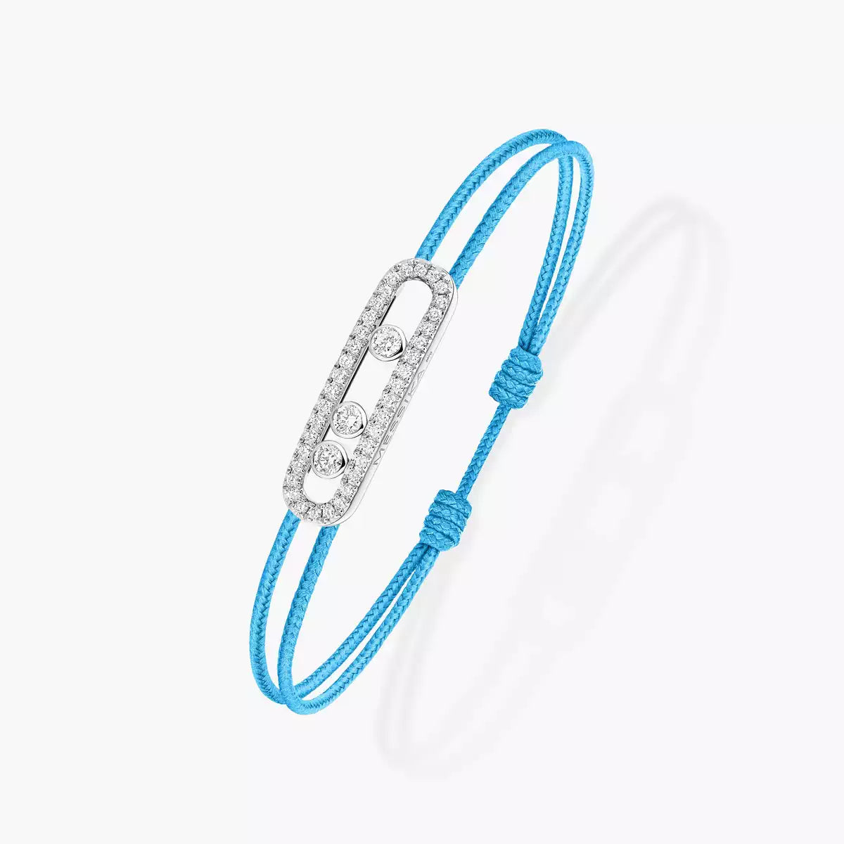 [⭐⭐JeweliWhal]メシカ Care(s) ピンクコード パヴェブレスレット