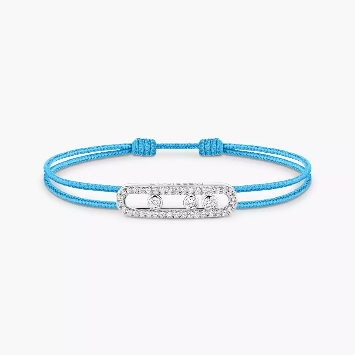 [⭐⭐JeweliWhal]メシカ Care(s) ピンクコード パヴェブレスレット
