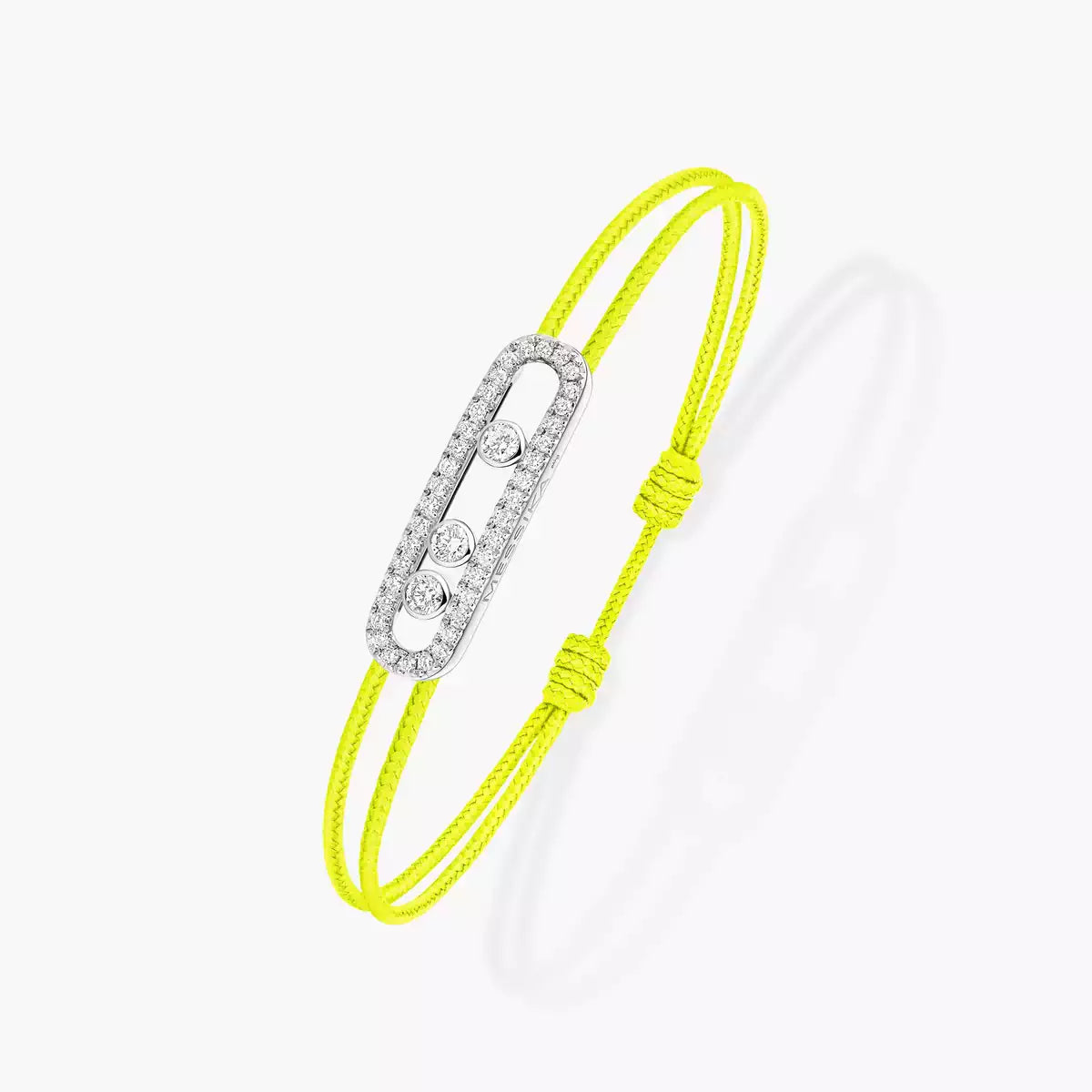 [⭐⭐JeweliWhal]メシカ Care(s) ピンクコード パヴェブレスレット