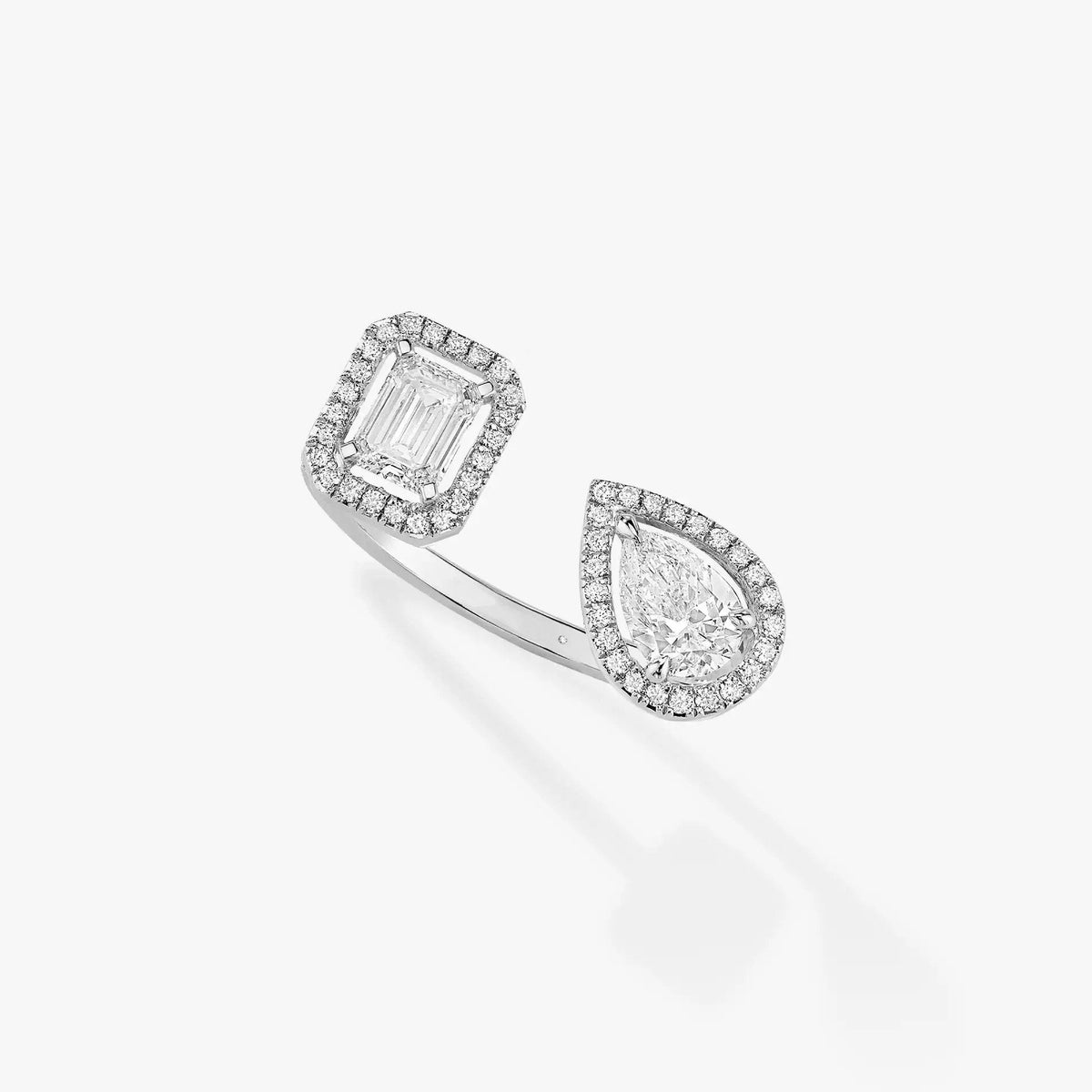 [⭐⭐JeweliWhal]MY TWIN TOI & MOI SILVER DIAMOND RING
