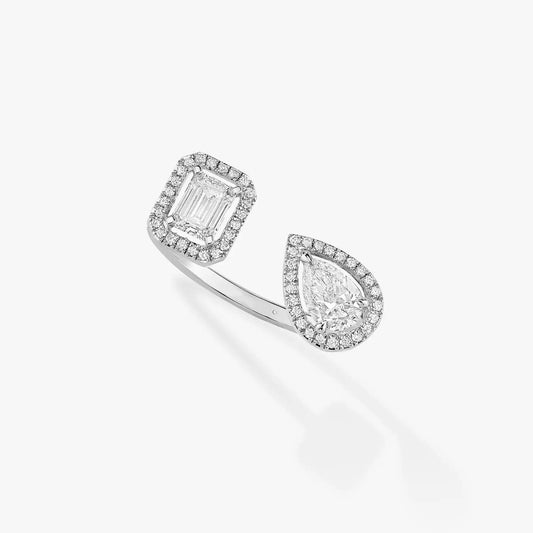 [⭐⭐JeweliWhal]MY TWIN TOI & MOI SILVER DIAMOND RING