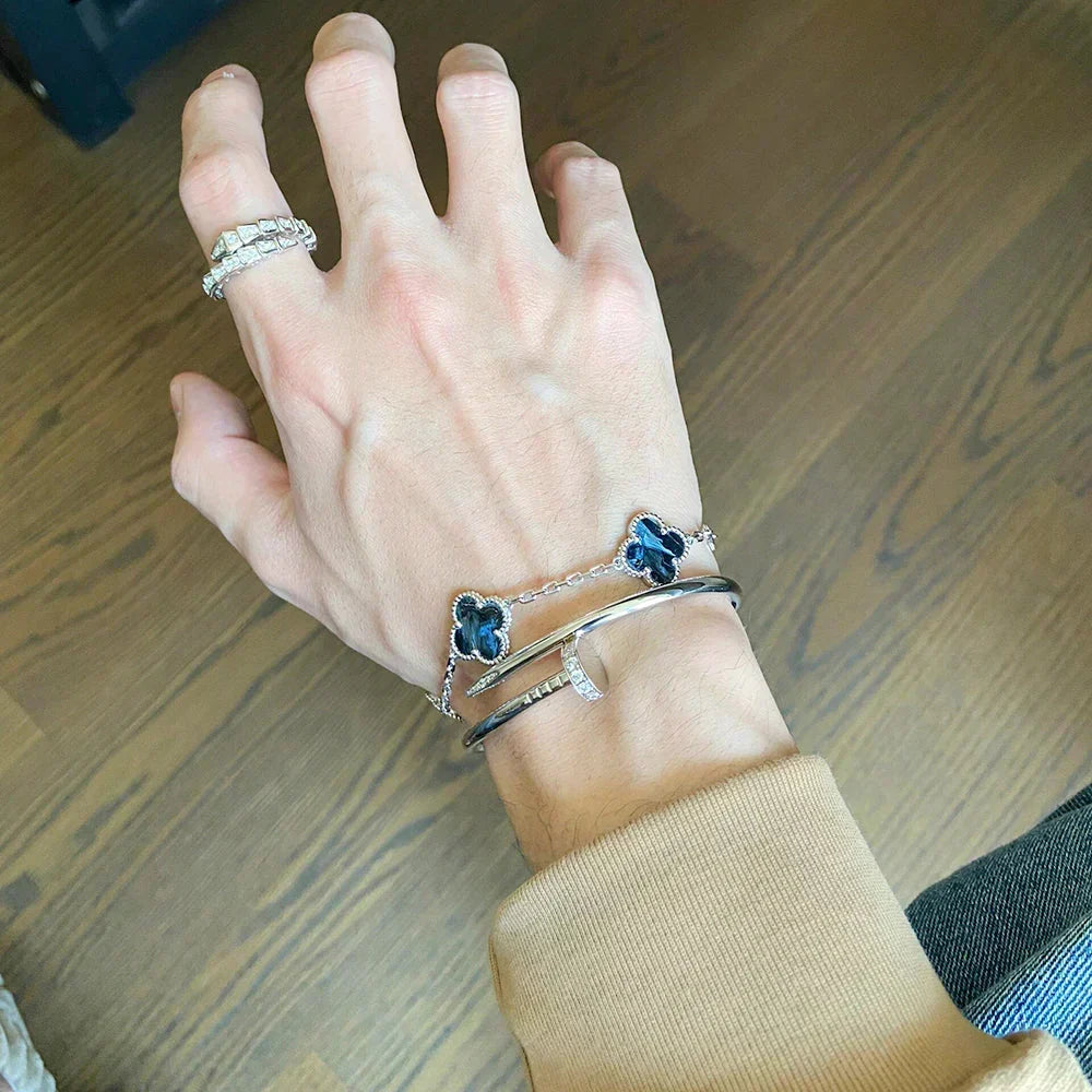 [⭐⭐JeweliWhal]CLOVER 5 MOTIF PIETERSITE BRACELET COLLECTION